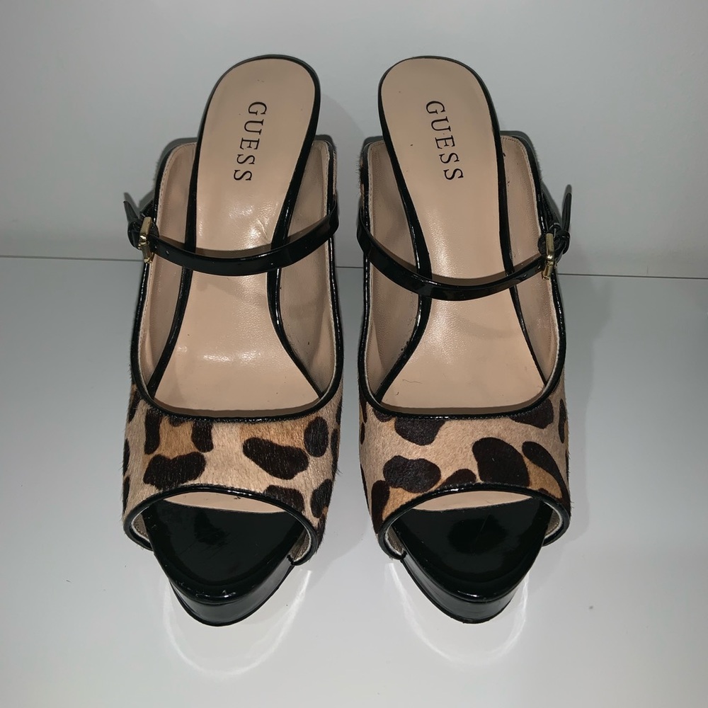 GUESS Cheetah Print Heels
